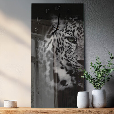 Modern vertical wall clock Tiger