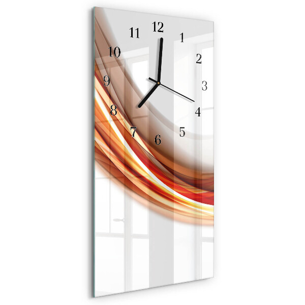 Modern vertical wall clock Abstract lines