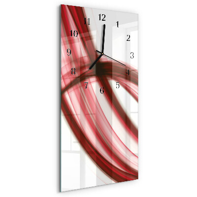 Glass clock vertical Abstract lines
