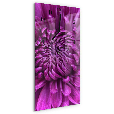 Vertical wall clock Peony