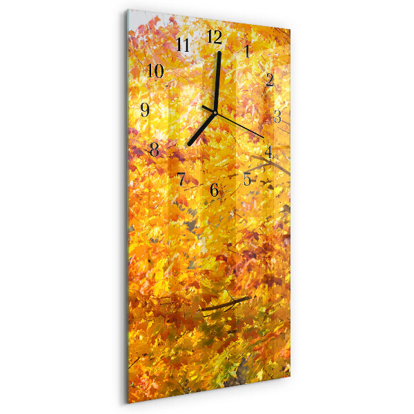 Glass clock vertical Tree