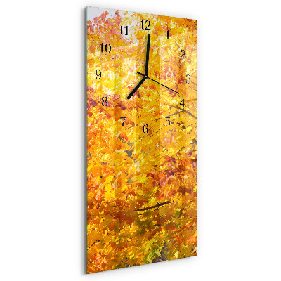 Glass clock vertical Tree