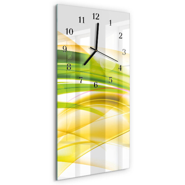 Vertical rectangular wall clock Abstraction