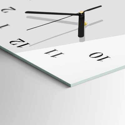 Glass wall clock vertical Flowering tree