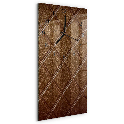 Modern vertical wall clock Diamonds