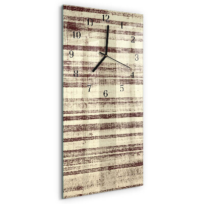 Modern vertical wall clock Oilcloth