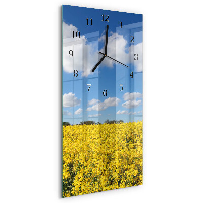 Vertical rectangular wall clock Field