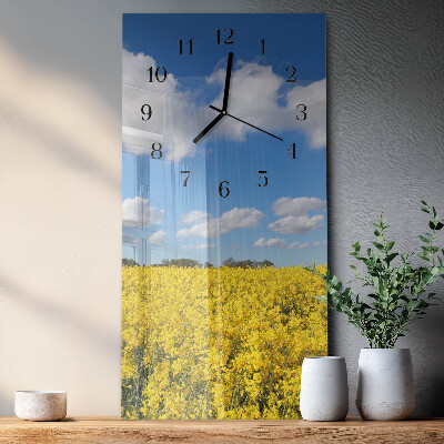 Vertical rectangular wall clock Field