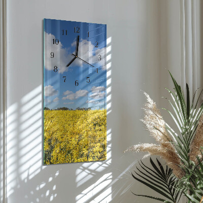 Vertical rectangular wall clock Field