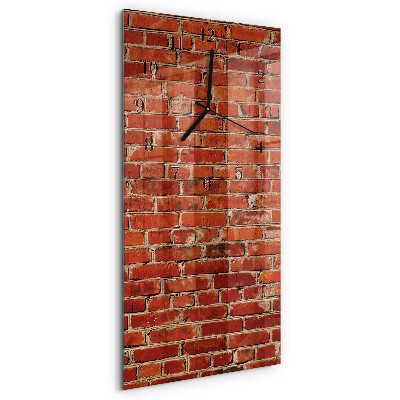 Vertical wall clock Brick wall