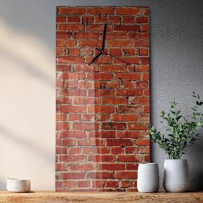 Vertical wall clock Brick wall