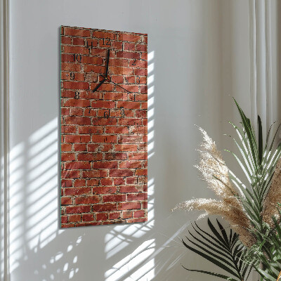 Vertical wall clock Brick wall