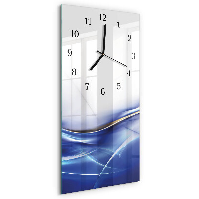 Modern vertical wall clock Abstract lines