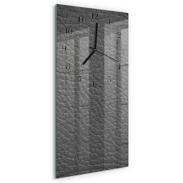 Vertical rectangular wall clock Fur