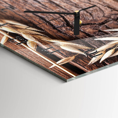 Glass clock vertical Grain table