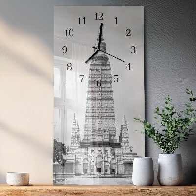 Vertical rectangular wall clock Perspectives