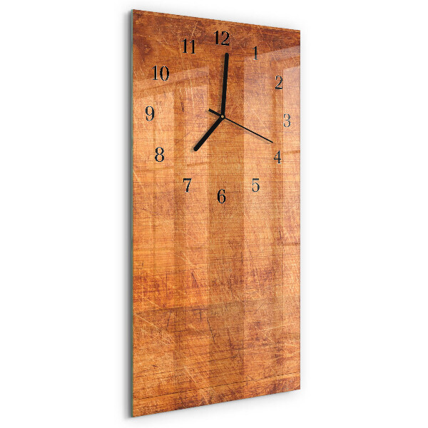 Modern vertical wall clock Wooden boards