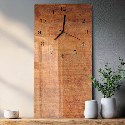 Modern vertical wall clock Wooden boards