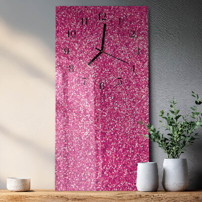 Glass wall clock vertical Appearance