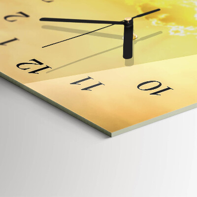 Vertical wall clock Corn field