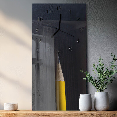 Vertical rectangular wall clock Pencil