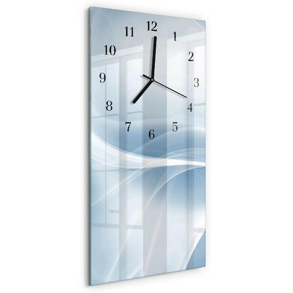 Vertical wall clock Abstract lines