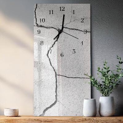 Modern vertical wall clock Rupture