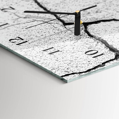 Modern vertical wall clock Rupture