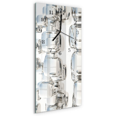 Vertical wall clock 3D cube