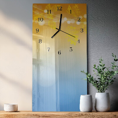 Glass clock vertical Pattern