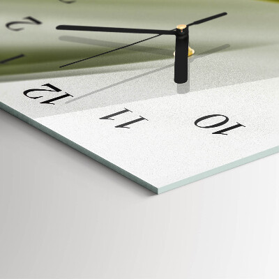Glass clock vertical Abstract lines