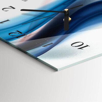 Modern vertical wall clock Abstract smoke