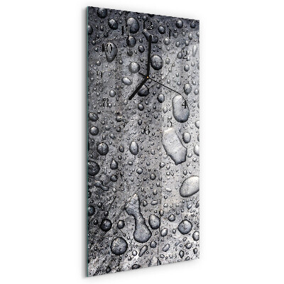 Vertical rectangular wall clock Drops