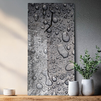 Vertical rectangular wall clock Drops