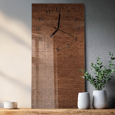Vertical wall clock Wooden boards