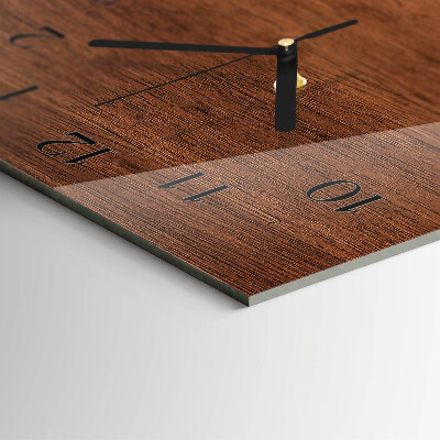 Vertical wall clock Wooden boards