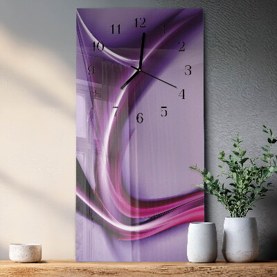 Glass clock vertical Abstraction