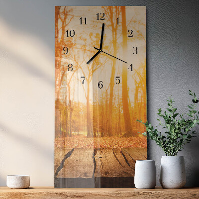 Vertical rectangular wall clock Podium