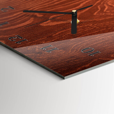 Vertical wall clock Wooden panels