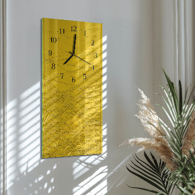 Glass clock vertical Stripes