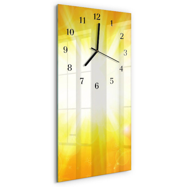 Glass clock vertical Sunlight