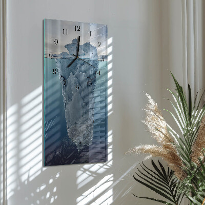 Modern vertical wall clock Glacier