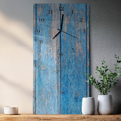 Modern vertical wall clock Wood