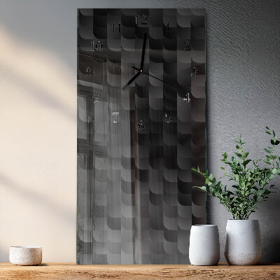 Glass clock vertical Scale
