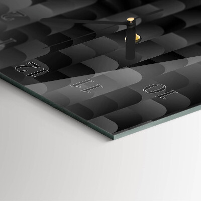 Glass clock vertical Scale