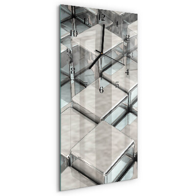 Vertical rectangular wall clock Dice