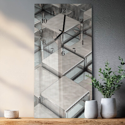 Vertical rectangular wall clock Dice