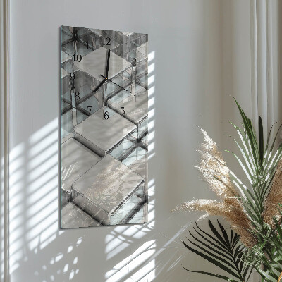 Vertical rectangular wall clock Dice
