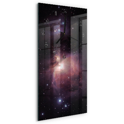 Vertical rectangular wall clock Cosmos