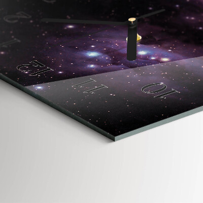 Vertical rectangular wall clock Cosmos